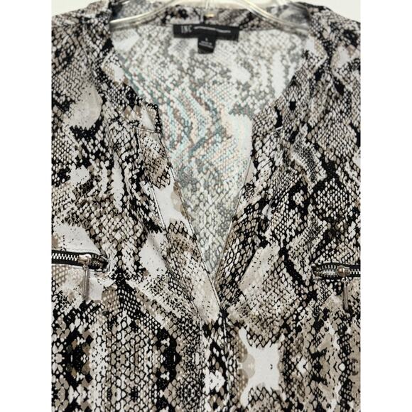 International Concepts Snake Print Tunic Blouse, Size L - Picture 4 of 7